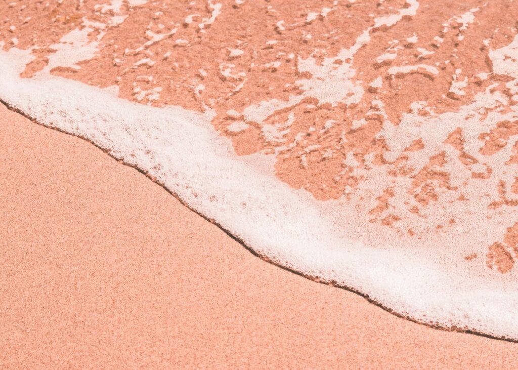 water flowing on beach