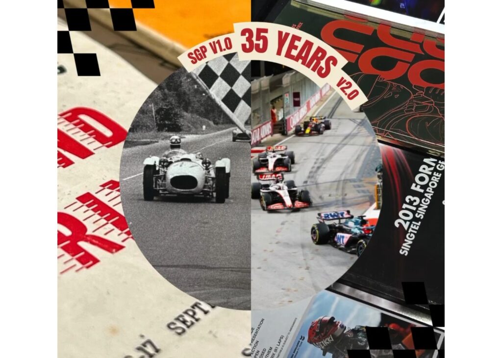 collage of vintage race cars