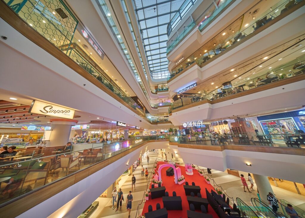 interior of a mall